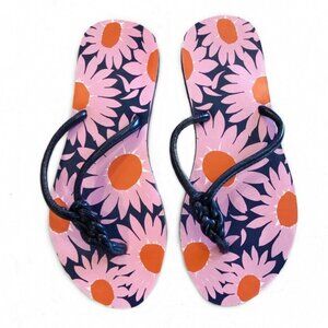 Vera Bradley Loves Me Braided Flip-Flop Pink 7-8